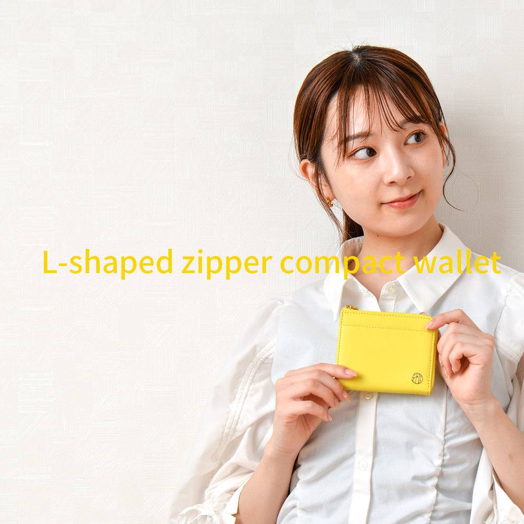 コンパクト ミニ 財布 / L字ファスナー スキミング防止