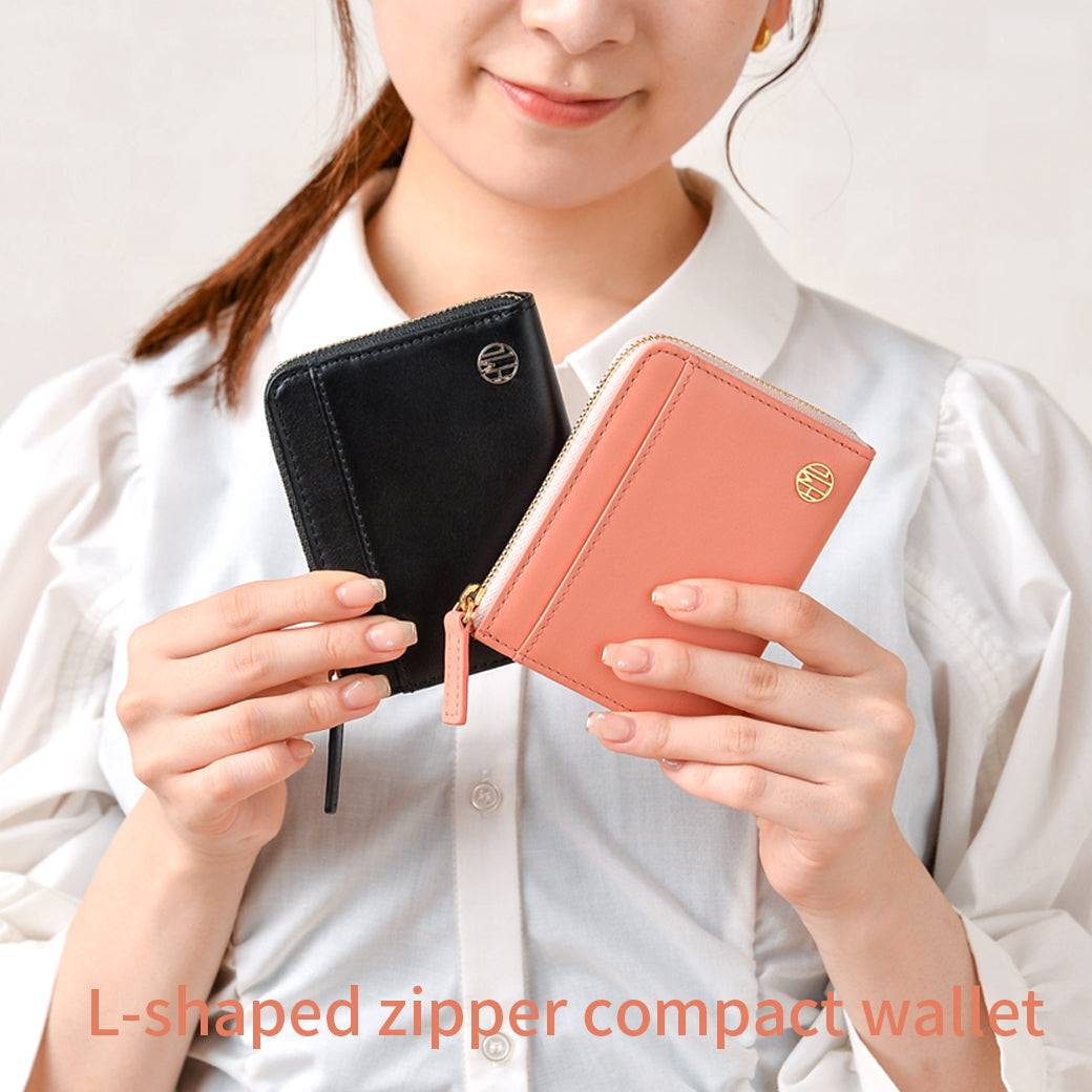 コンパクト ミニ 財布 / L字ファスナー スキミング防止
