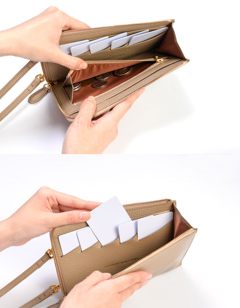 スマホポーチ / お財布ショルダー 本革