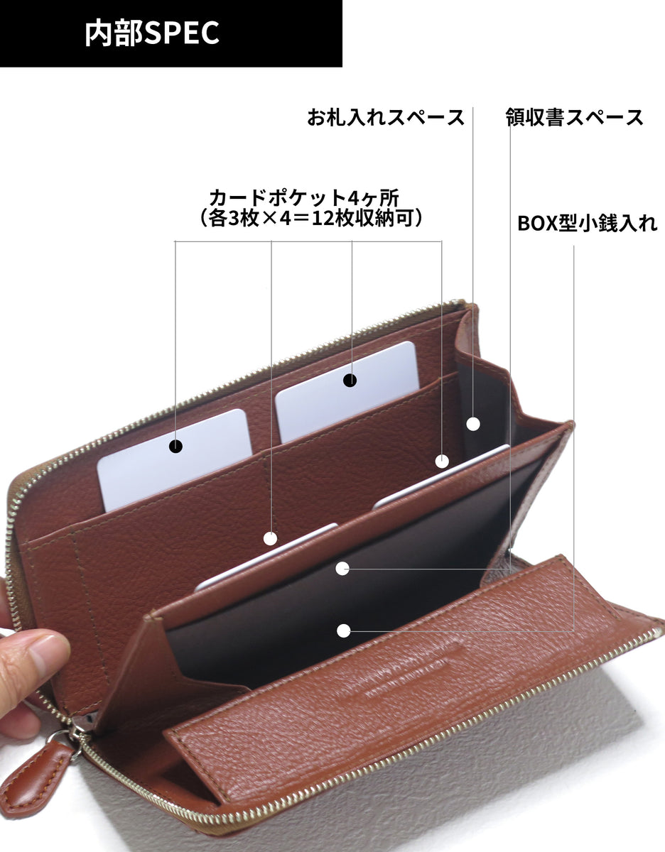 博多の森Leather One View makuake Ｌジップファスナー 博多の森Leather One View makuake Lジップファスナー