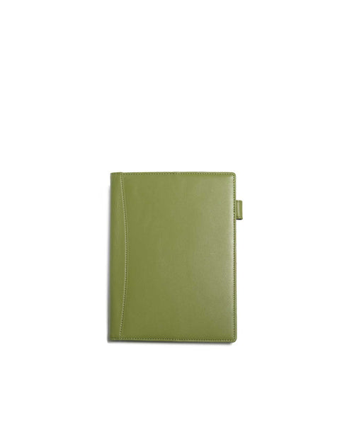 A5 サイズ ノートカバー / 手帳カバー 2冊 収納 / 本革