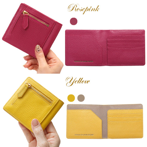 キャッシュレス財布 ファスナータイプ / 薄い財布 スキミング防止 本革
