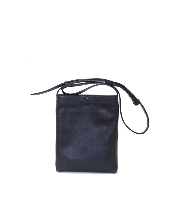 シュリンクレザー 縦型サコッシュ