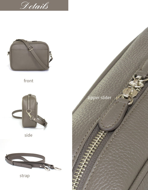 ミニ ショルダーバッグ 【Coconi ココニ】スクエアバッグ 斜め掛け 本革