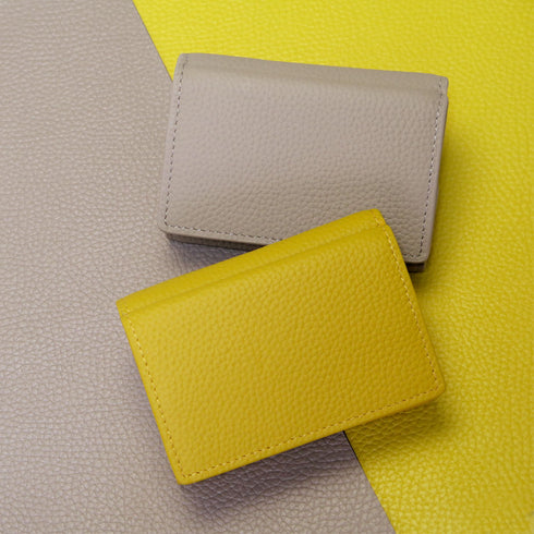 三つ折り財布 / ボックス型小銭入れ 本革