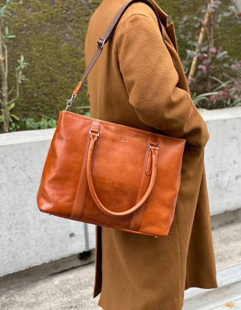 オイルレザー 4WAYトートバッグ/ビジネスバッグ