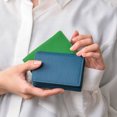 三つ折り財布 / ボックス型小銭入れ 本革