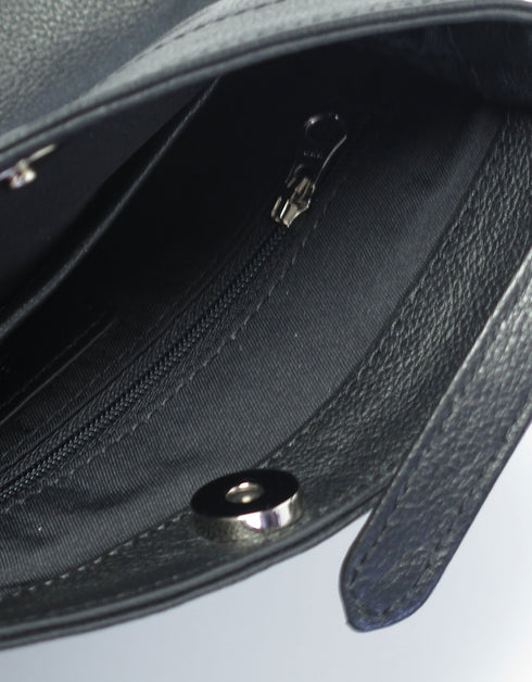 シュリンクレザー 縦型サコッシュ