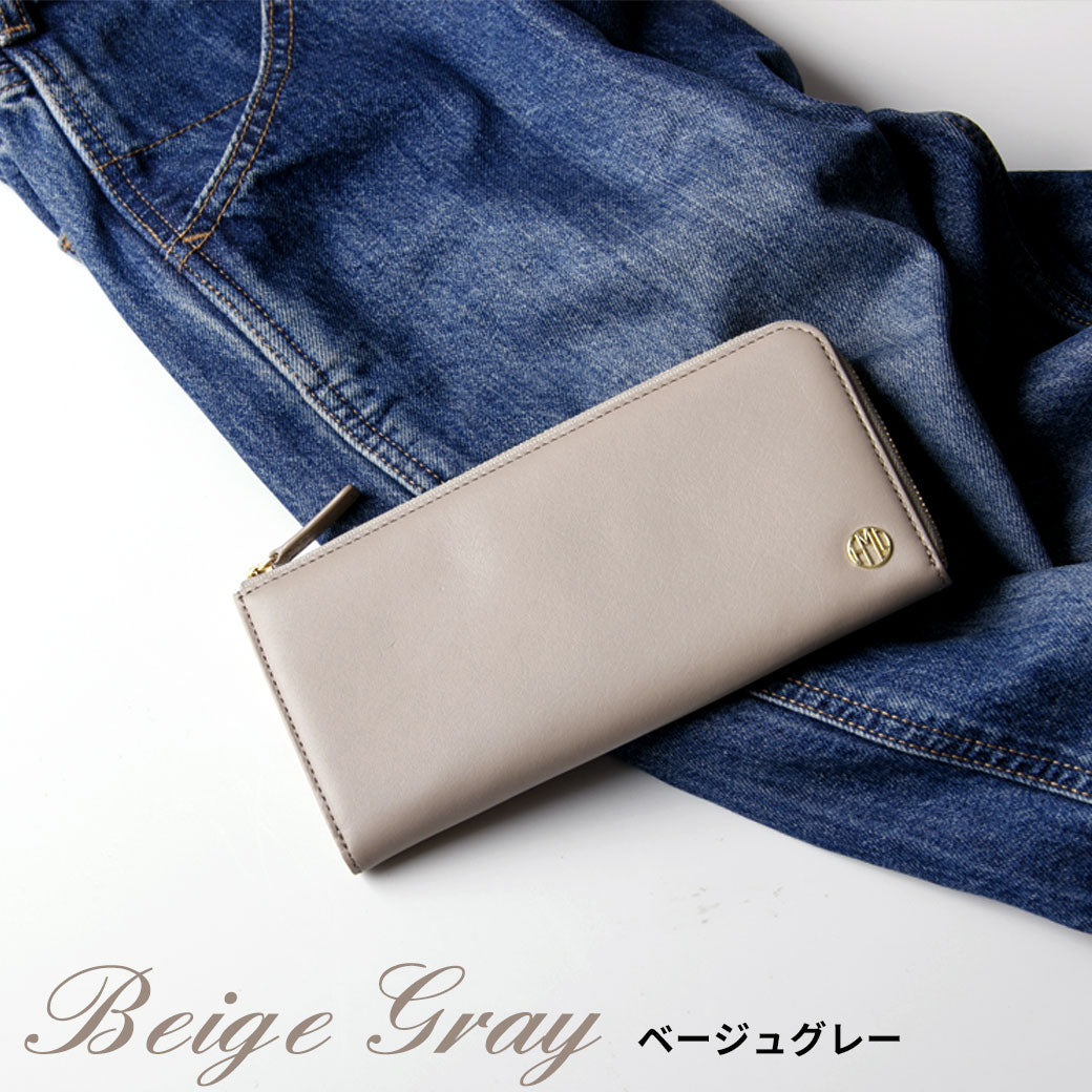 【表示価格から10％オフ！】長財布 / L字ファスナー スキミング防止 本革