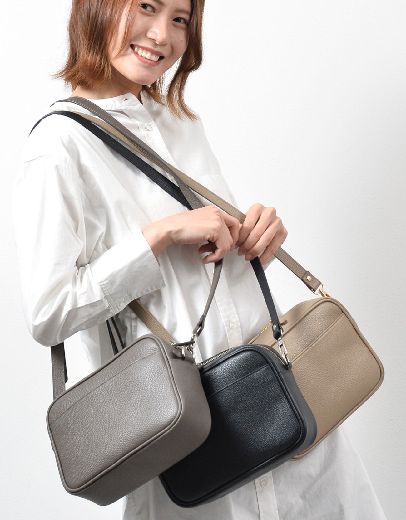 【表示価格から10％オフ！】ミニ ショルダーバッグ 【Coconi ココニ】スクエアバッグ 斜め掛け 本革