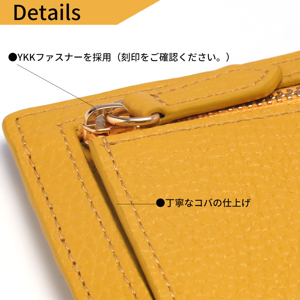 キャッシュレス財布 / 薄い財布 スキミング防止 本革　丁寧な縫製